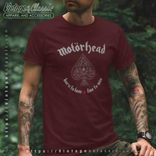 Motorhead Shirt Album Born To Lose Live To Win