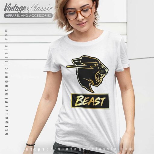 Mr Beast Logo Gold Shirt