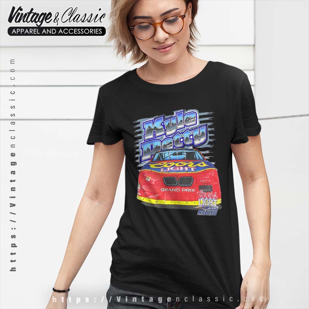 Nascar Kyle Petty Coors Light Vintage Shirt - Vintagenclassic Tee