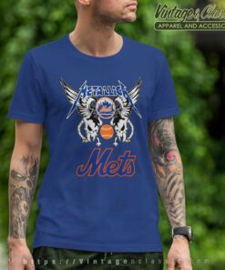 New York Mets Metallica Heavy Metal Band Shirt