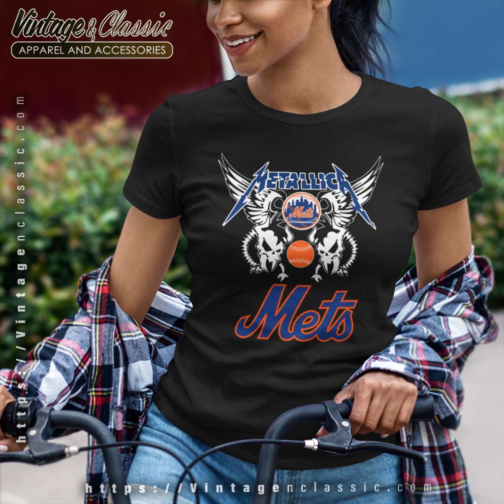 New York Mets Metal Band Shirt - Printed Brand