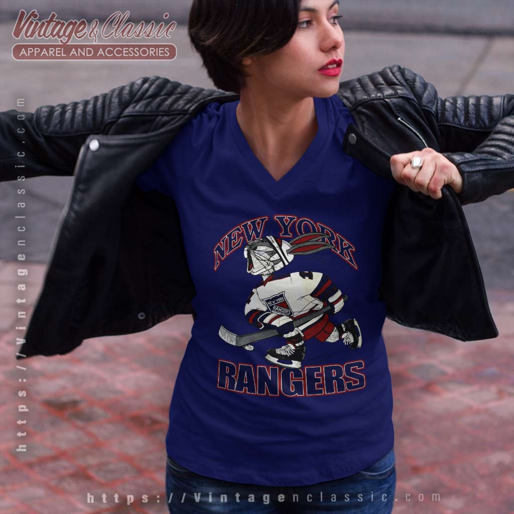 New York Rangers Bugs Bunny Vintage Shirt - High-Quality Printed Brand