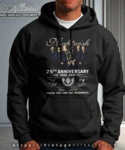 Nightwish Shirt 25th Anniversary Thank You For The Memories Hoodie