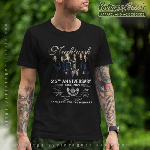 Nightwish Shirt 25th Anniversary Thank You For The Memories