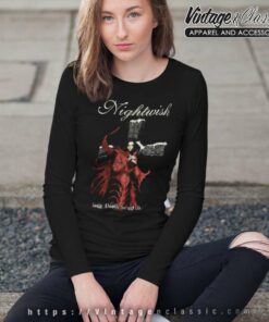 Nightwish Shirt Red Sun Rising Album Finish Band Metal Rock Long Sleeve Tee