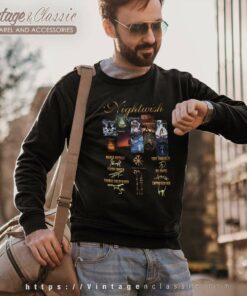 Nightwish Shirt Worldwide Music Band Fans Members Signature Sweatshirt