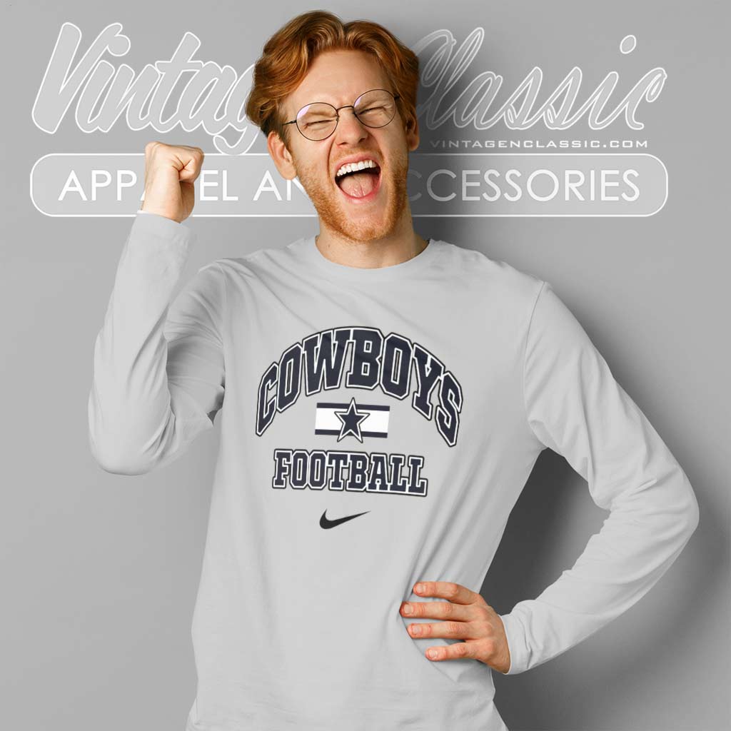Nike Dallas Cowboys Big Logo Football Shirt - High-Quality Printed Brand