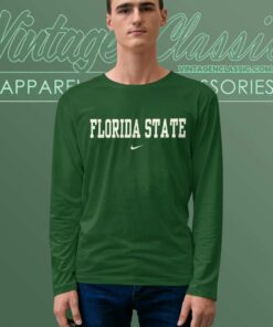 Nike Florida State University Logo Long Sleeve Tee
