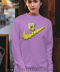 Nike Spongebob Collab Parody Funny Sweatshirt