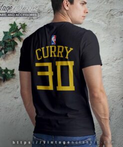 Nike Stephen Curry Golden State Warriors City Back T Shirt