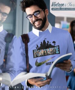 Nike Swoosh Logo Fortnite Just Play It Sweatshirt