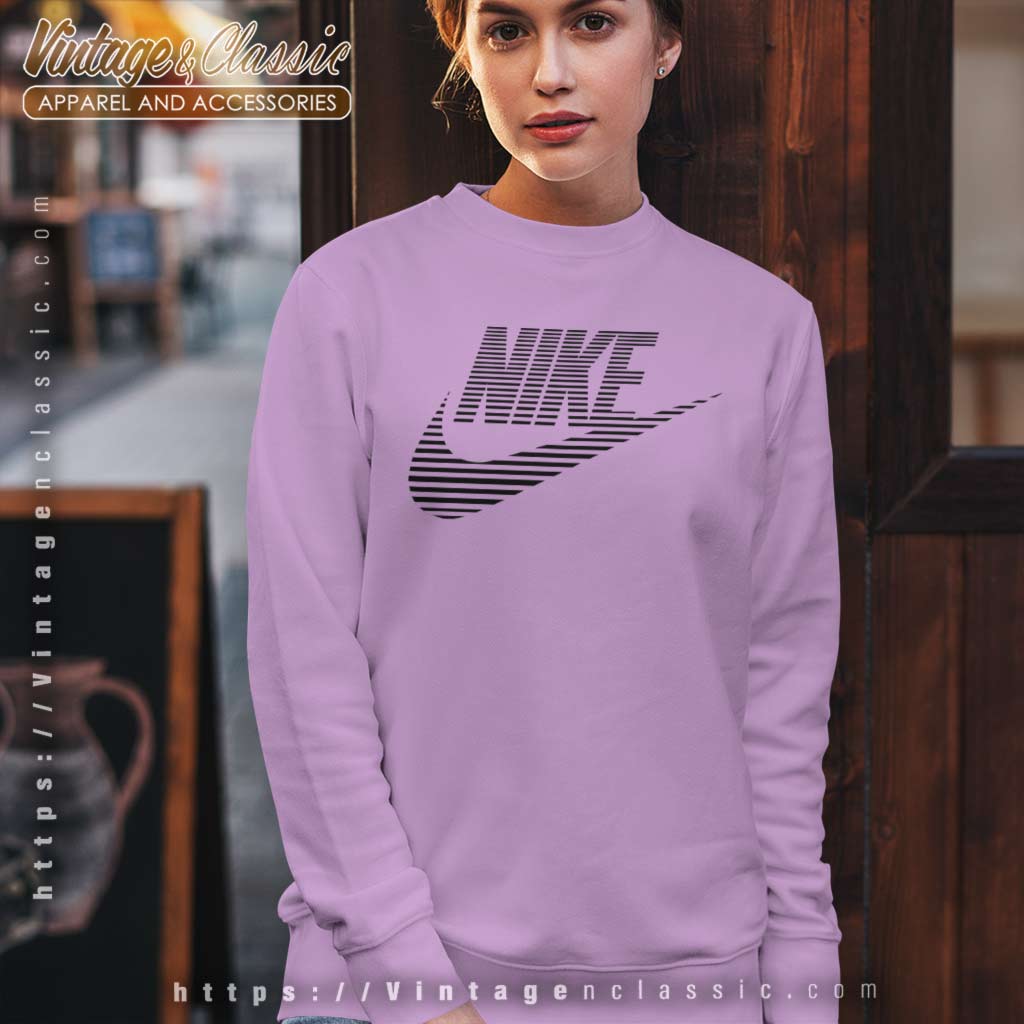 Nike Swoosh Speed Lines Logo Shirt - High-Quality Printed Brand