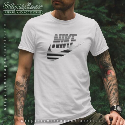 Nike Swoosh Speed Lines Logo Shirt
