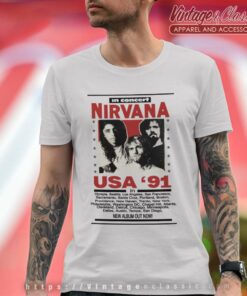 Nirvana In Concert Usa 91 Shirt