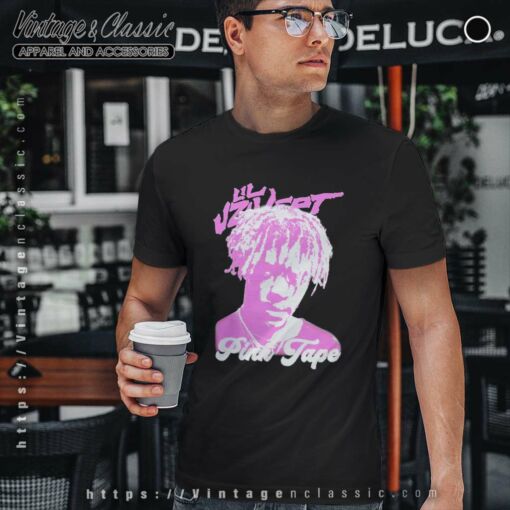 Official Lil Uzi Vert Pink Tape Garment Dyed Shirt