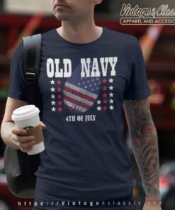 Old Navy 4th Of July Fingerprint Shirt - High-Quality Printed Brand
