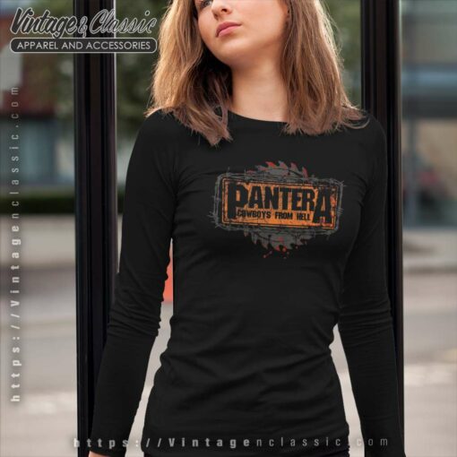 Pantera Shirt Album Cowboys From Hell Saw Logo