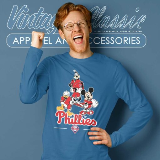 Philadelphia Phillies Mickey Donald Goofy Shirt