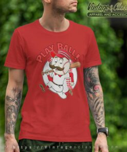 Play Ball Cincinnati Reds Mascot T Shirt