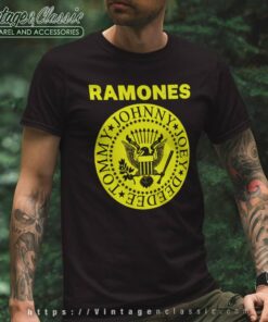 Ramones 1980s Distressed Punk T Shirt