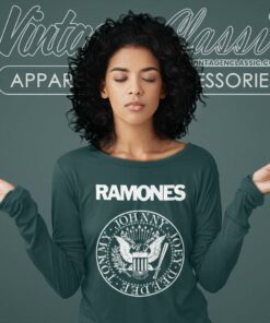 Ramones Presidential Seal Baseball Long Sleeve Tee