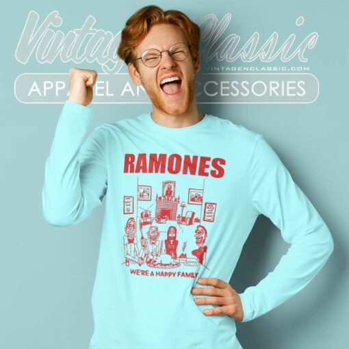 Ramones Shirt We Re A Happy Family Tour