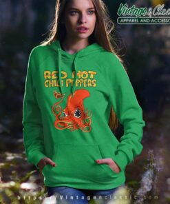Red Hot Chili Peppers Fire Squid Hoodie