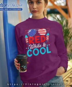 Red White And Cool 4th Of July Fireworks Sweatshirt