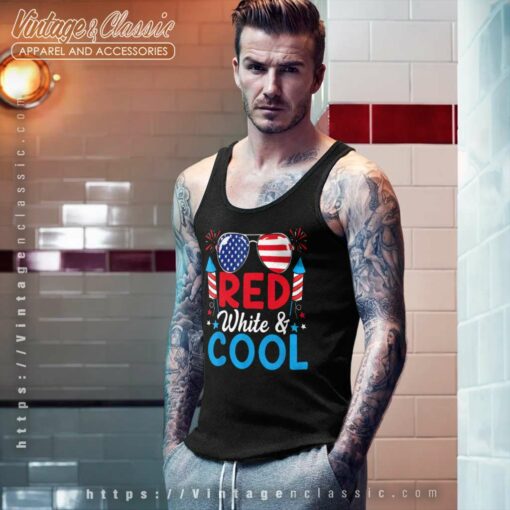 Red White And Cool 4th Of July Fireworks Shirt