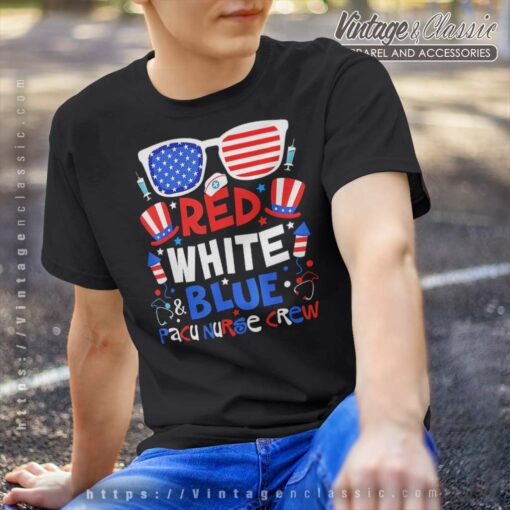 Red White Blue Pacu Nurse Crew Shirt