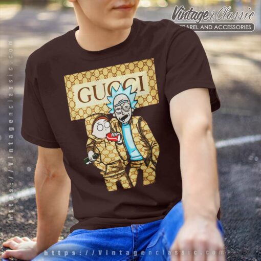 Rick And Morty Gucci Shirt - Vintagenclassic Tee