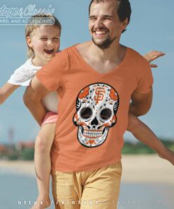 San Francisco Giants 2014 Campeones Sugar Skull Graphic Tee Shirt  Men's XL A20