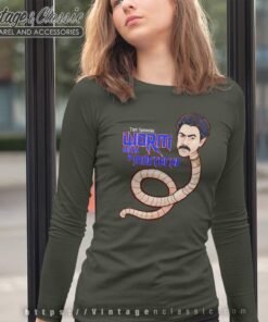 Sandoval T Shirt Comment Worm With A Mustache Long Sleeve Tee