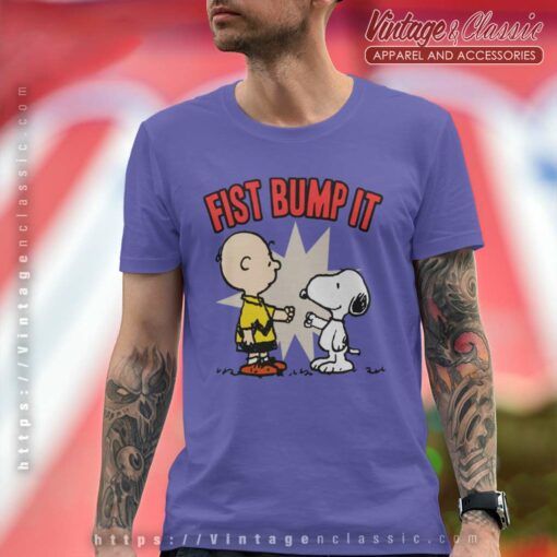 Snoopy Charlie Brown Fist Bump It Shirt