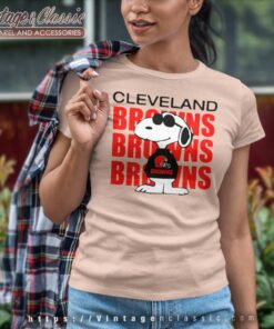 Snoopy Cleveland Browns Browns Repeat Women TShirt