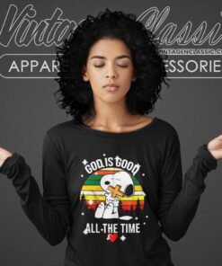 Snoopy God Is Good All The Time Long Sleeve Tee