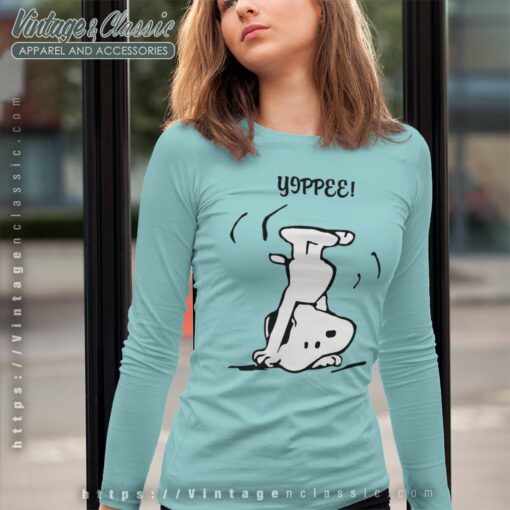 Snoopy Handstand Yippee Funny Shirt