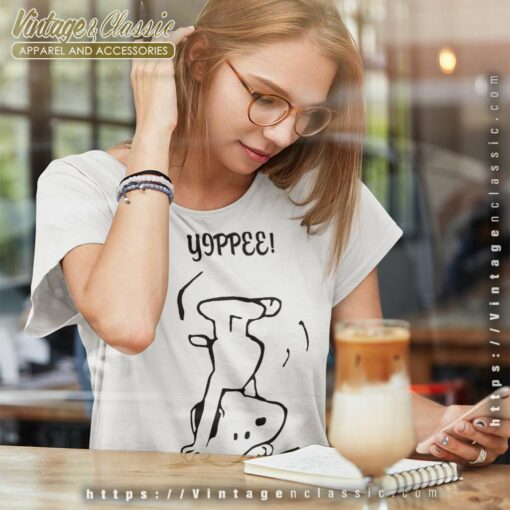 Snoopy Handstand Yippee Funny Shirt
