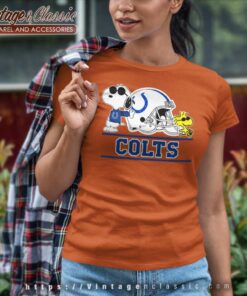 Snoopy Indianapolis Colts Nfl Football Women TShirt
