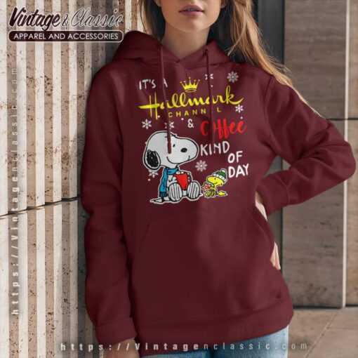 Snoopy Its A Hallmark Channel And Coffee Kind Of Day Shirt