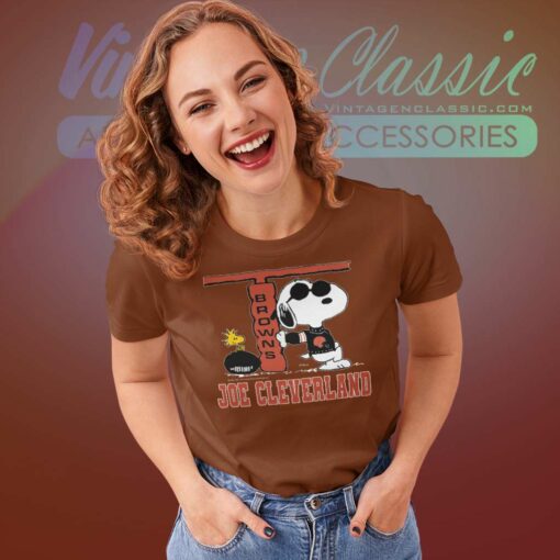 Snoopy Joe Cleveland Browns Football Shirt