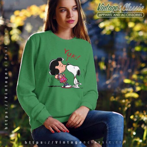 Snoopy Kissing Lucy Yuk Cute Shirt