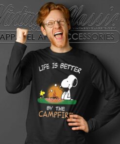 Snoopy Life Is Better By The Campfire Long Sleeve Tee