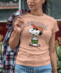 Snoopy Peanuts Jammin Women TShirt