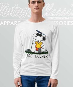 Snoopy Peanuts Joe Golfer Long Sleeve Tee