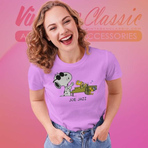 Snoopy Woodstock Joe Jazz Cartoon Shirt