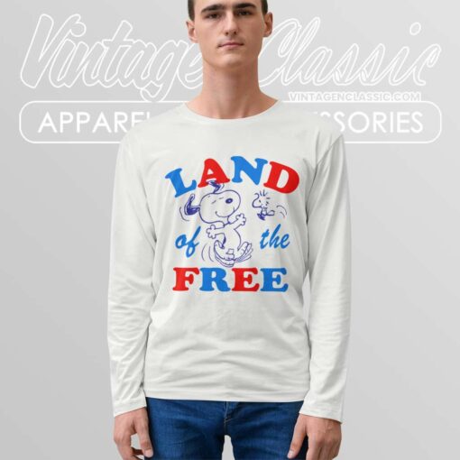 Snoopy Woodstock Land Of The Free Shirt