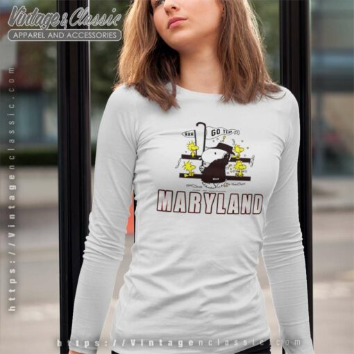 Snoopy Woodstock Maryland Terrapins Shirt