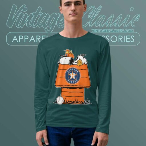 Snoopy Woodstock Houston Astros Baseball Shirt