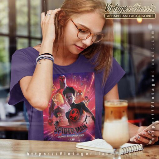Spider Man Across The Spider Verse Poster Shirt
